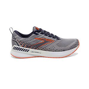 Brooks Levitate GTS 5 Road Running Shoes - Mens, Grey/Orange/White | IE-GTH896102